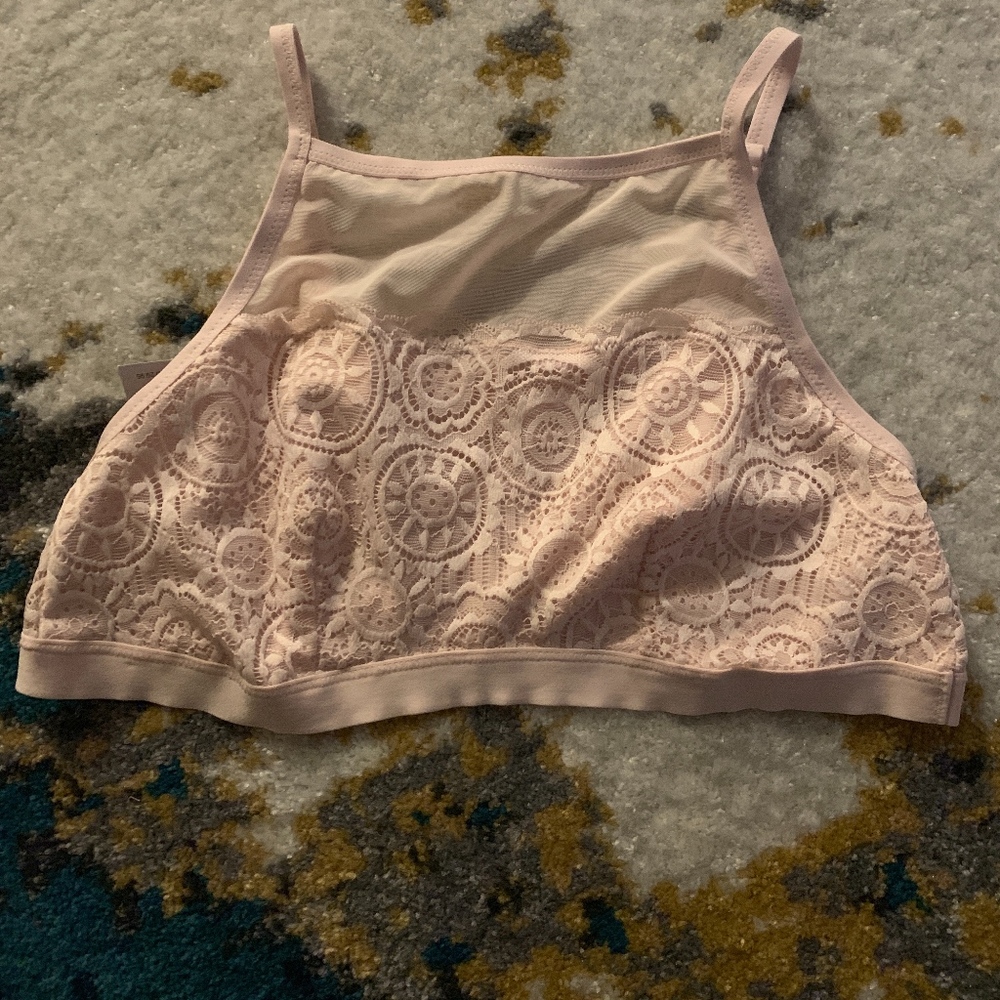 Aerie Light Pink Bralette in Large NWT